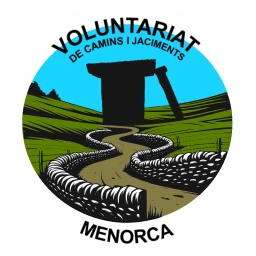 Logotip voluntariat de camins i jaciments arqueològics de Menorca